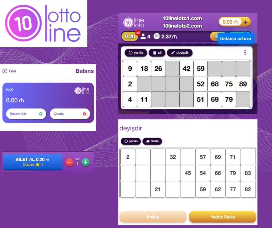10line lotereya növləri